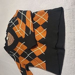 Womens Diamond Pattern Sweater Fall Colors